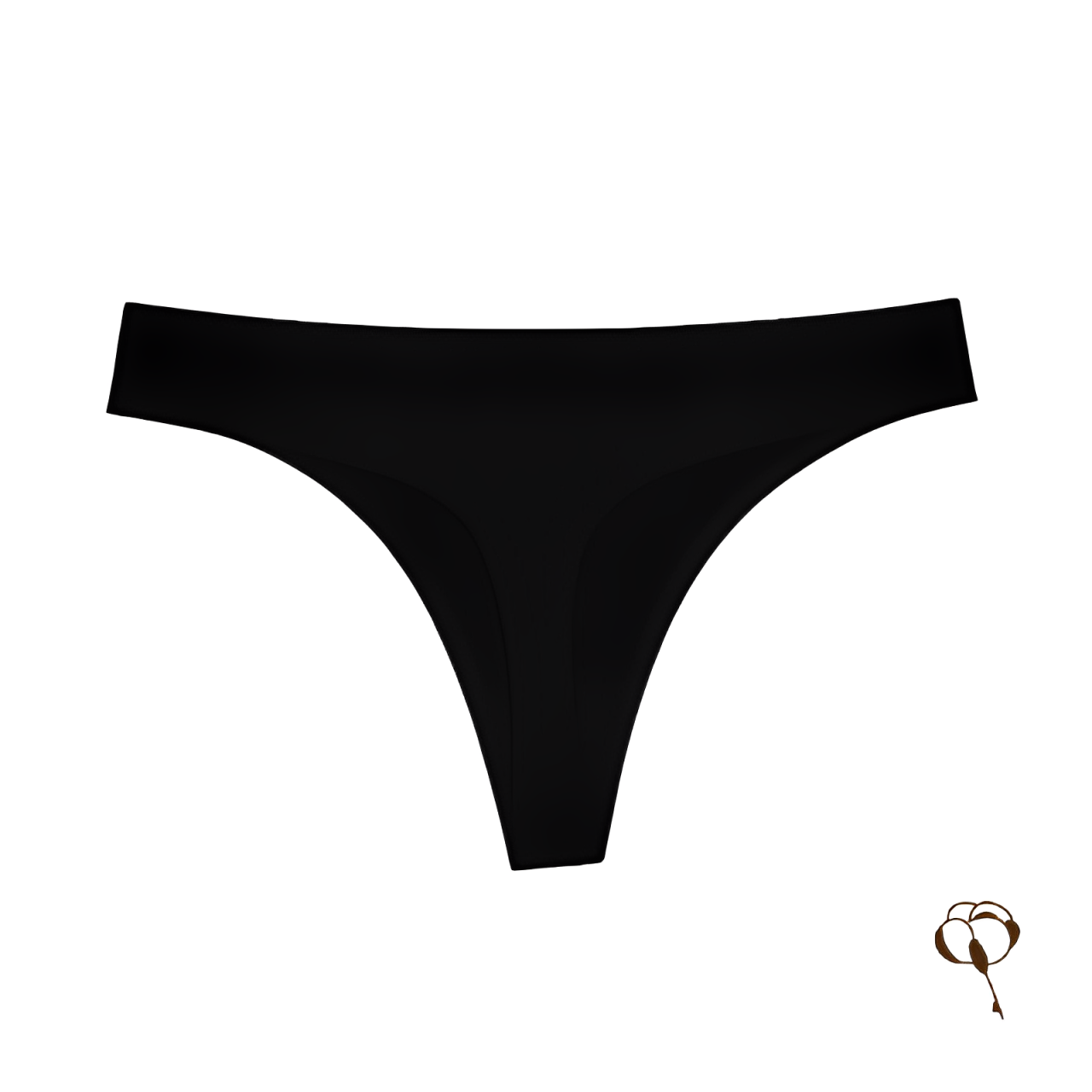 Calcinha Sem Costura Fio Preta