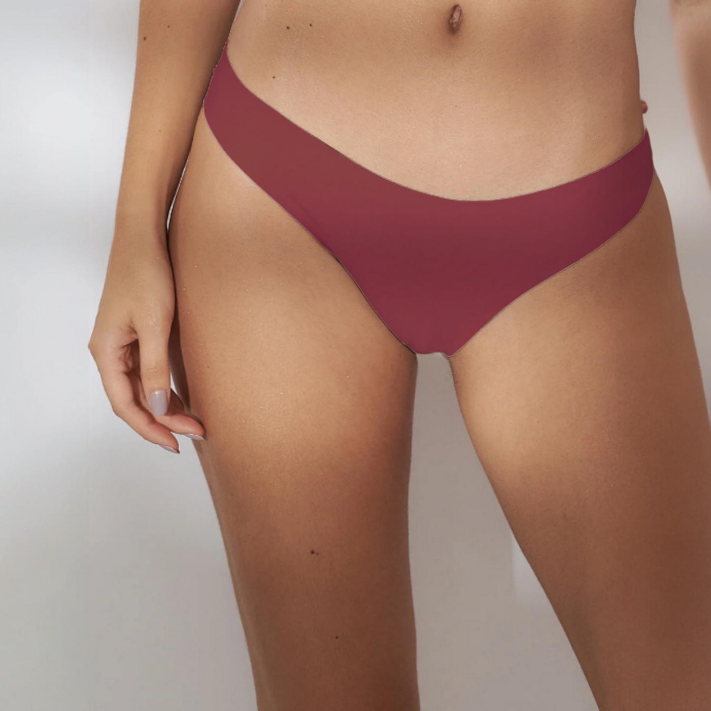 Calcinha Sem Costura Fio Vinho