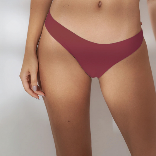 Calcinha Sem Costura Fio Vinho