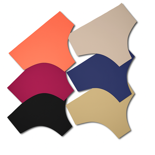 Kit com 6 Calcinhas Sem Costura Cintura Alta cores variadas