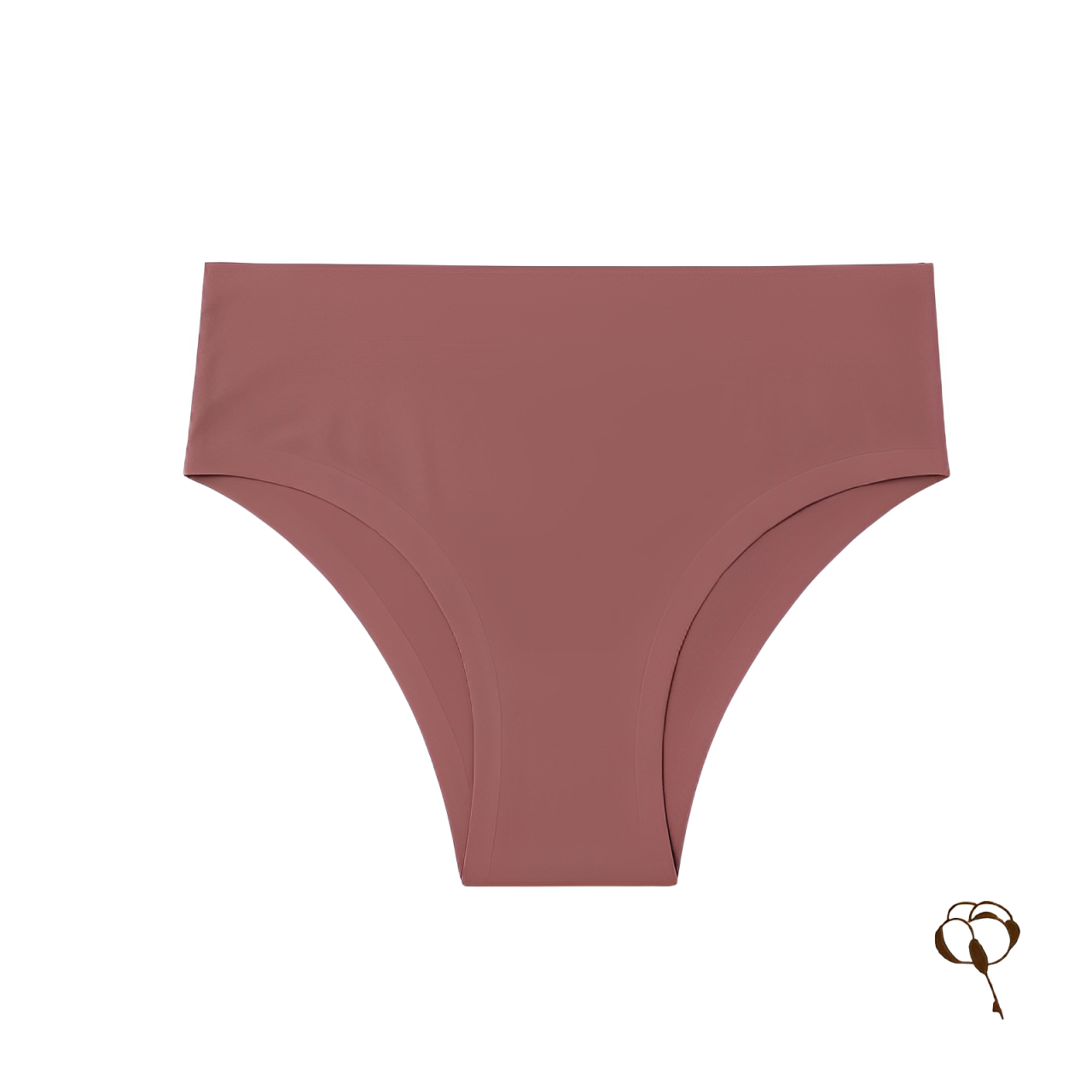 Calcinha sem Costura Cintura Alta Rose