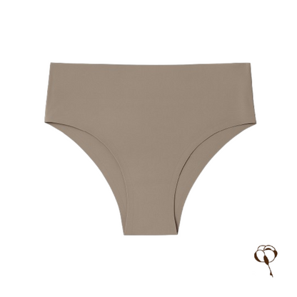 Calcinha sem Costura Cintura Alta Chocolate