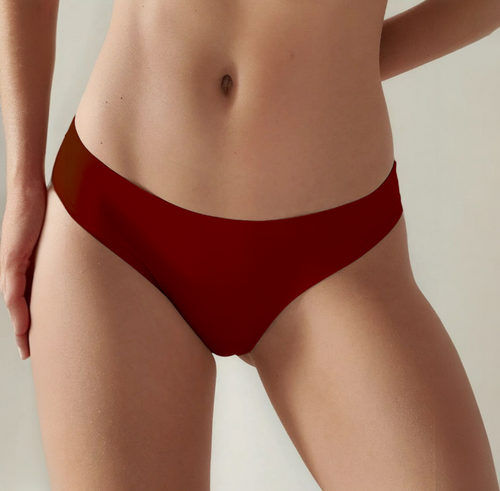Calcinha Sem Costura Tanga Vinho