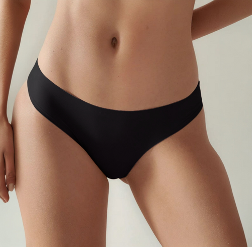 Calcinha Sem Costura Tanga Preta
