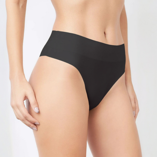 Calcinha sem Costura Cintura Alta Preto